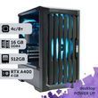 Робоча станція PowerUp Desktop #813 Core i3 14100F/16 GB/SSD 512GB/NVIDIA Quadro RTX A400 4GB