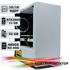 Рабочая станция PowerUp Desktop #129 Core i5 12600K/32 GB/SSD 480 GB/GeForce RTX 3060 12GB