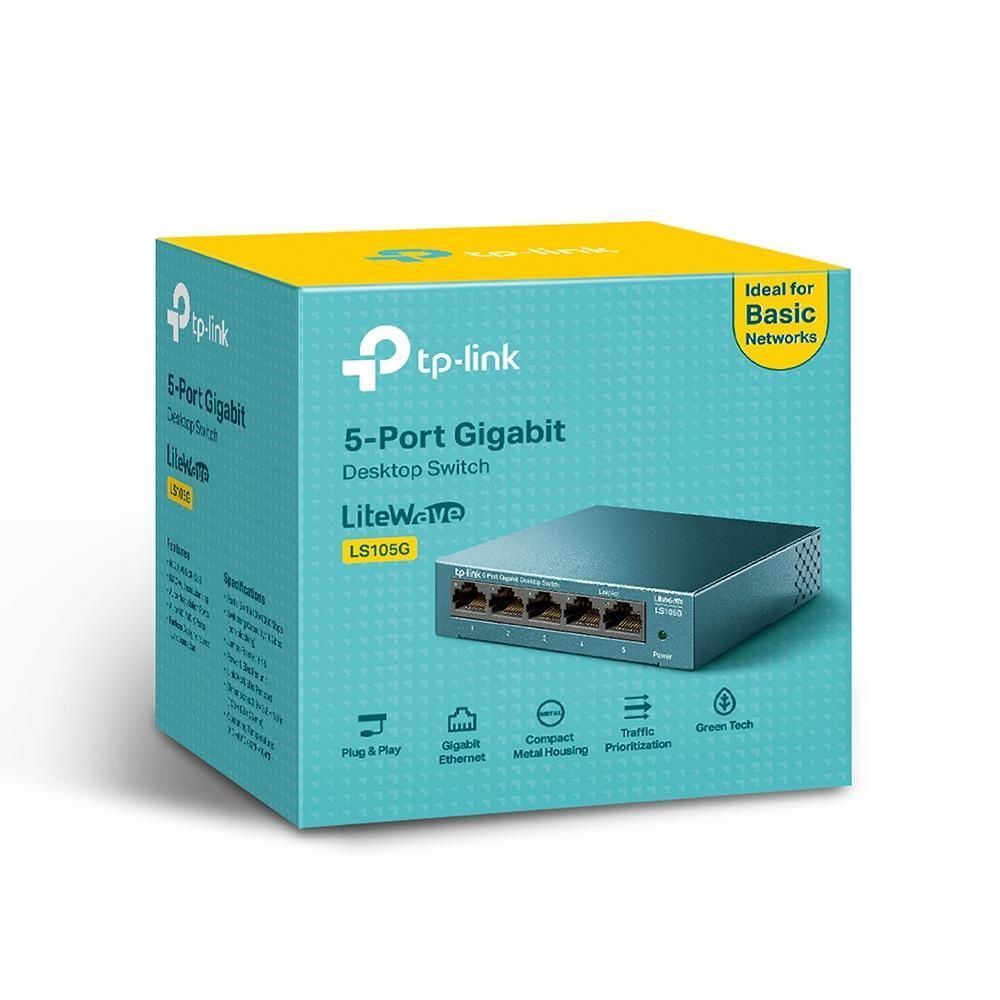 NET SWITCH TP-LINK 5PORT /1 Gbps (LS105G)