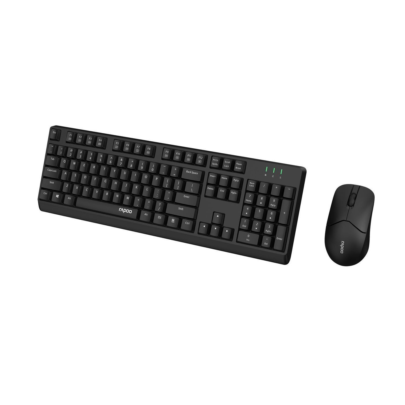 Комплект (клавіатура, миша) бездротовий Rapoo X1500 Wireless Black