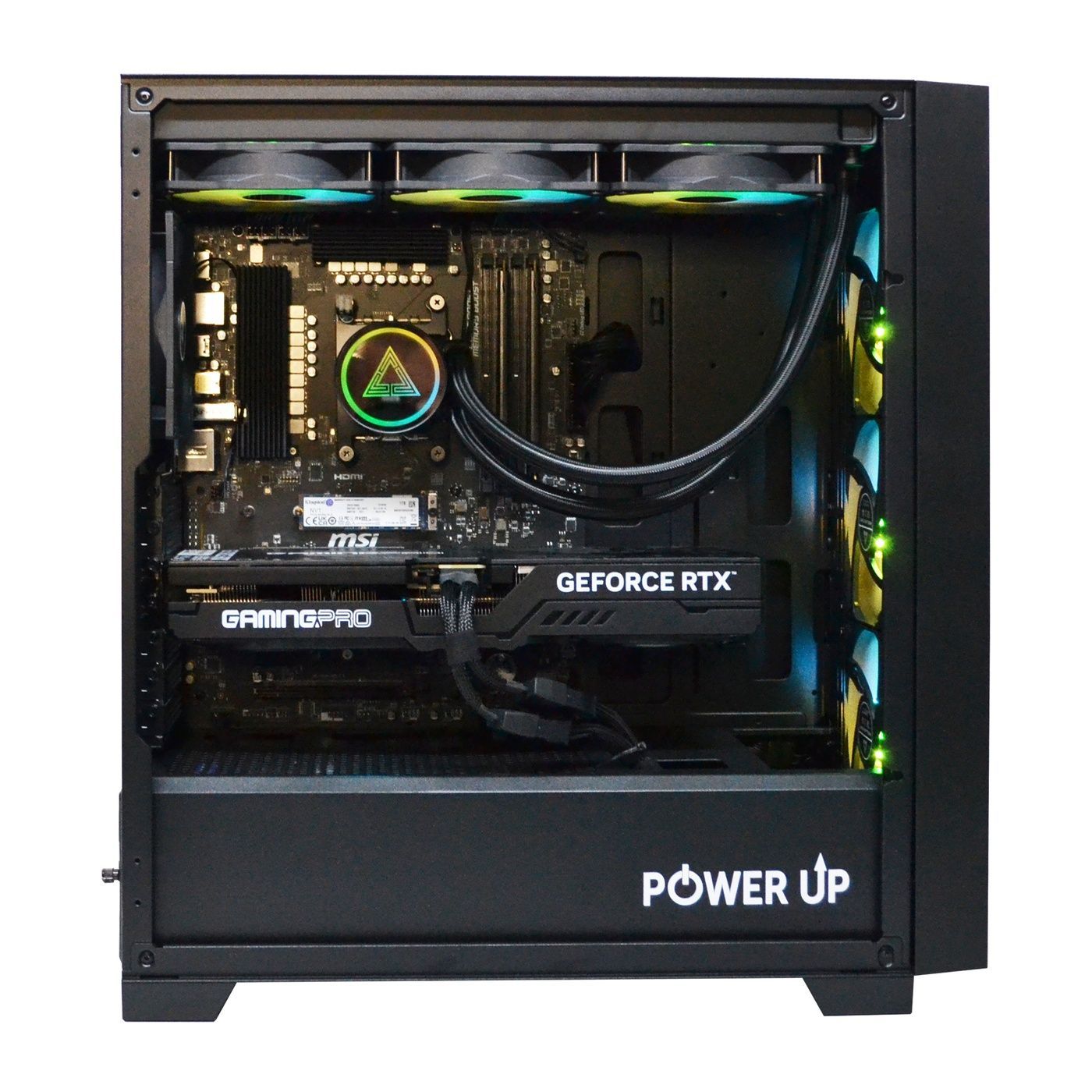 Рабочая станция PowerUp Desktop #767 Ryzen 9 9950x/32 GB/HDD 2 TB/SSD 512GB/GeForce RTX 5060 8GB