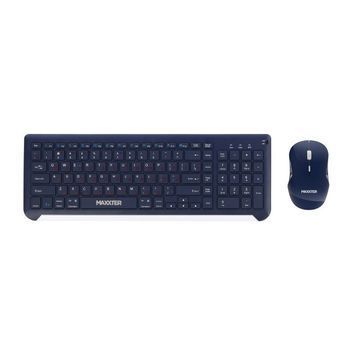 Комплект (клавіатура, миша) бездротовий Maxxter KMS-WCM-01BL-UA Dark Blue