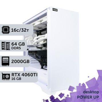 PowerUp Desktop Workstation #483 Ryzen 9 9950x/64 GB/2 TB SSD/16 GB GeForce RTX 4060Ti
