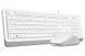 Комплект (клавіатура, миша) A4Tech F1010 White