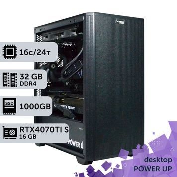 Рабочая станция PowerUp Desktop #467 Core i7 13700K/32 GB/SSD 1TB/GeForce RTX 4070Ti Super 16GB