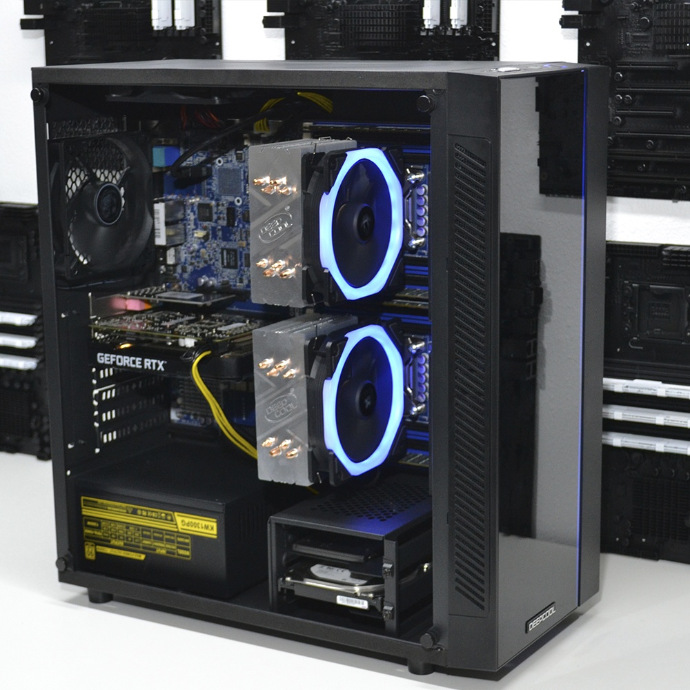 Двопроцесорна робоча станція PowerUp #237 Xeon E5 2699 v4 x2/64 GB/HDD 1 TB/SSD 480 GB/GeForce RTX 2060 6GB