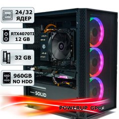 Рендер-станция PowerUp #9 Core i7 13700K/32 GB/SSD 960 GB/GeForce RTX 4070Ti 12GB
