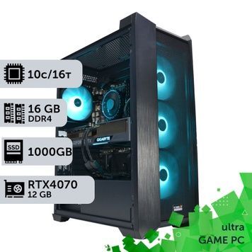 Ігровий комп'ютер GamePC Ultra #212 Core i5 13400F/16 GB/SSD 1TB/GeForce RTX 4070 12GB
