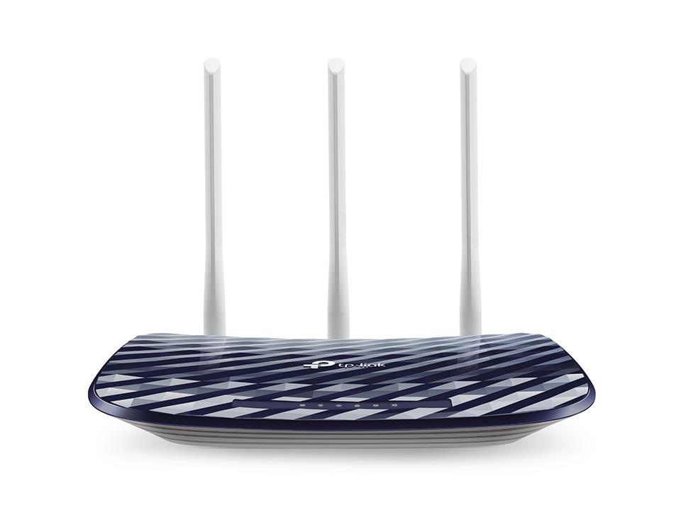 Задняя панель TP-Link Archer C20 с портами WAN, LAN и USB