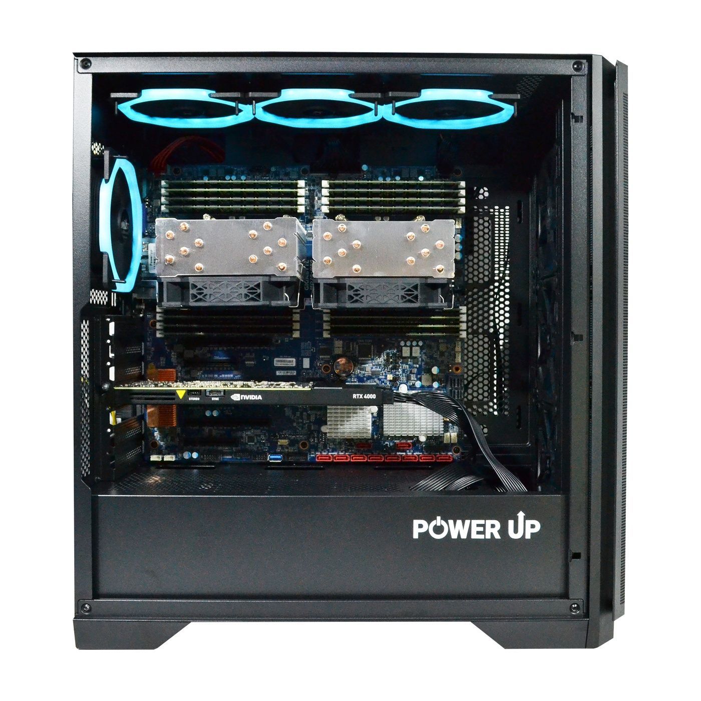 Двухпроцессорная рабочая станция PowerUp #580 Xeon E5 2699 v4 x2/32 GB/SSD 512GB/NVIDIA Quadro RTX4000 8GB