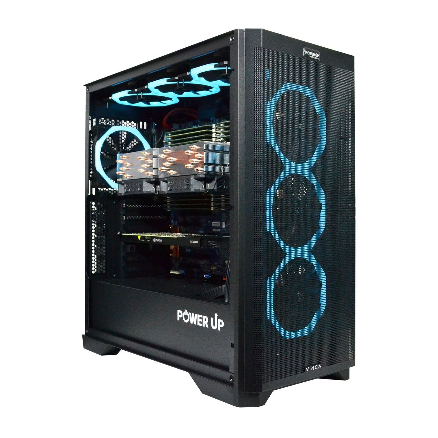 Двухпроцессорная рабочая станция PowerUp #580 Xeon E5 2699 v4 x2/32 GB/SSD 512GB/NVIDIA Quadro RTX4000 8GB